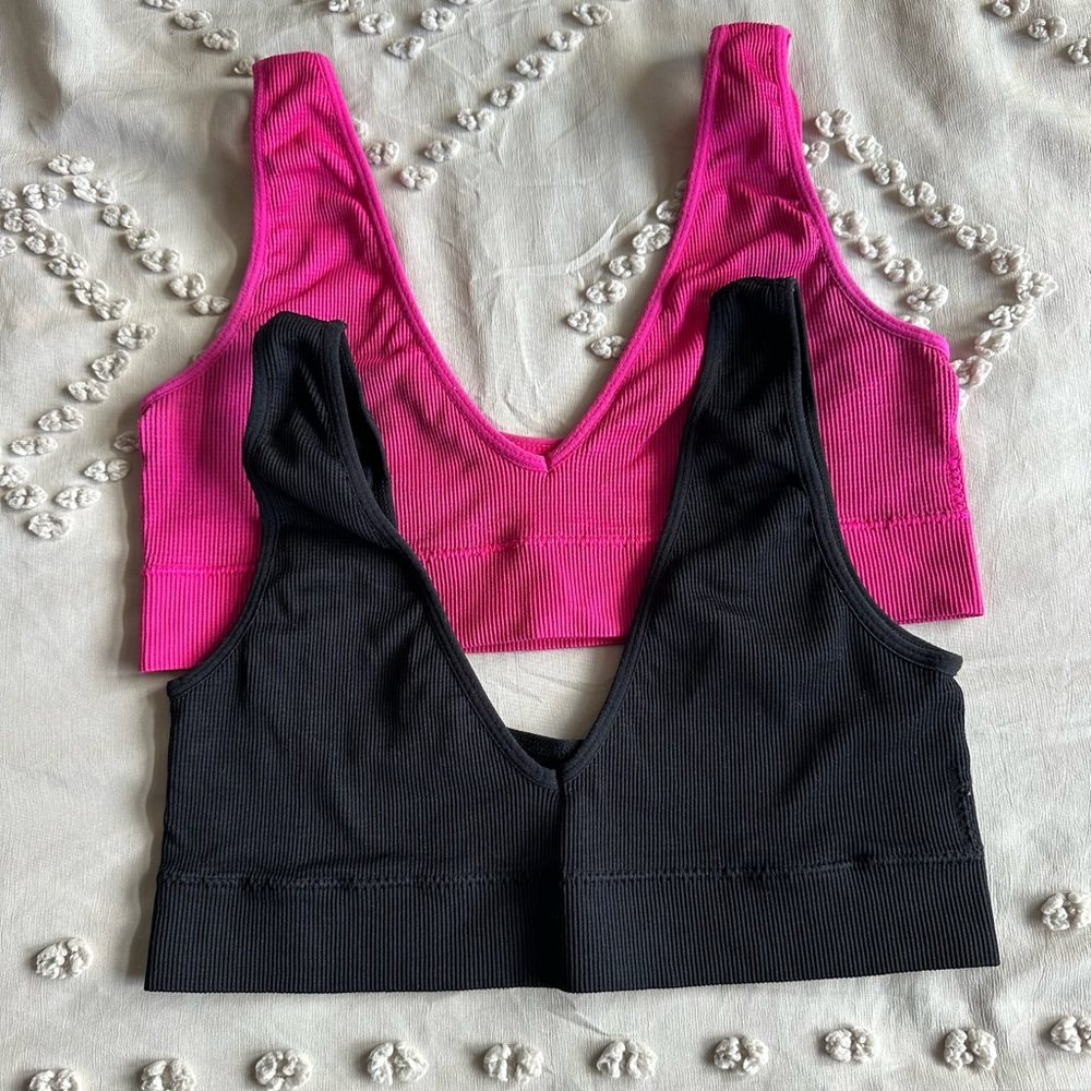 Bra tops ribbed